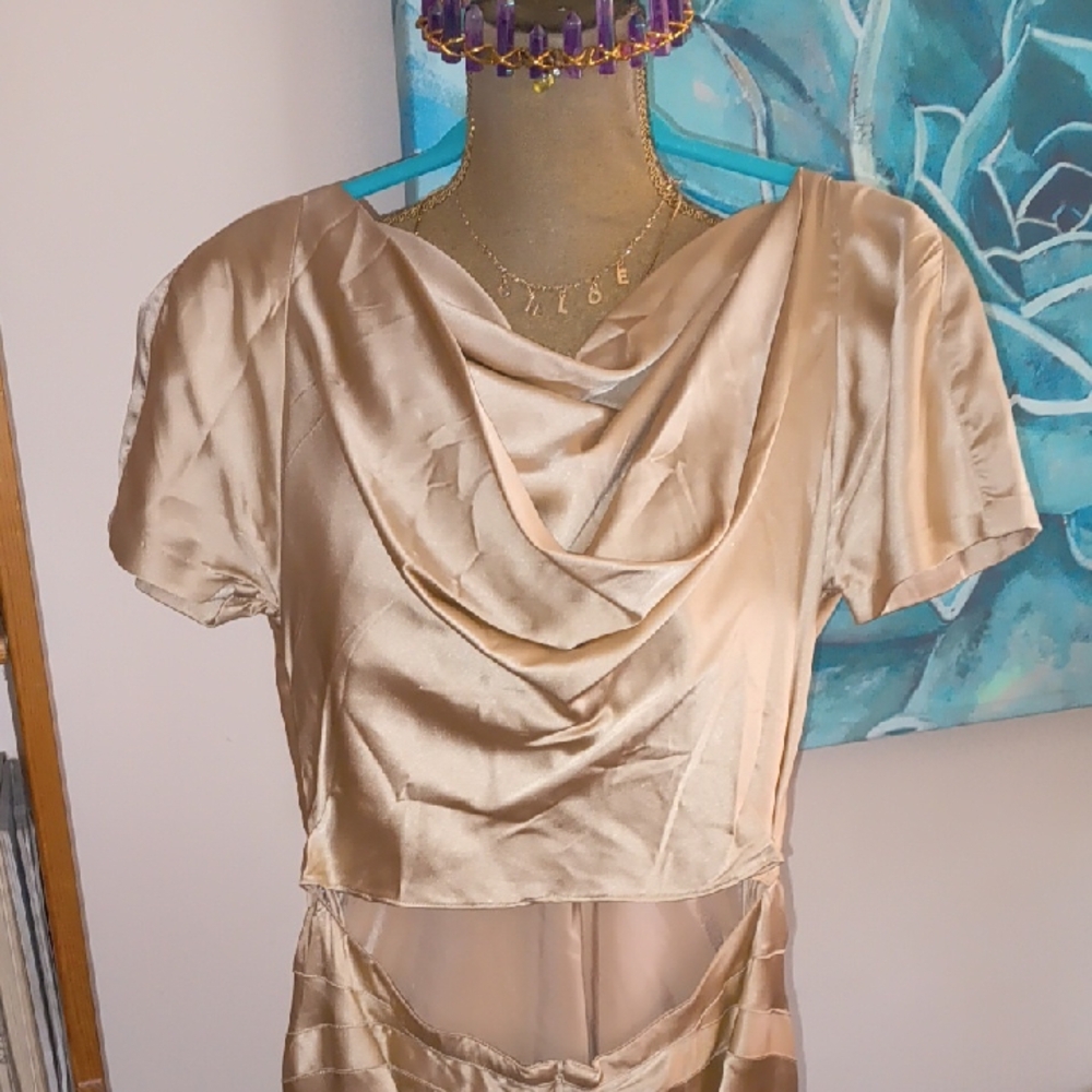 Zac Posen Cream Silk Dress - Picture 7 of 9